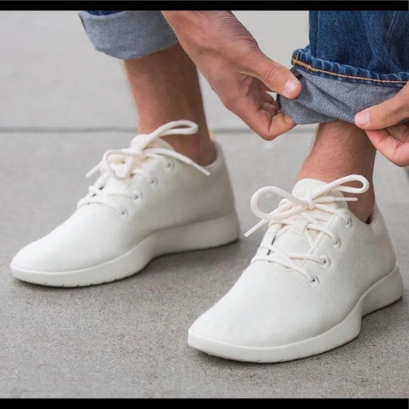 Allbirds Men's Wool Runners white running shoes‎ size 10 - Picture 1 of 9
